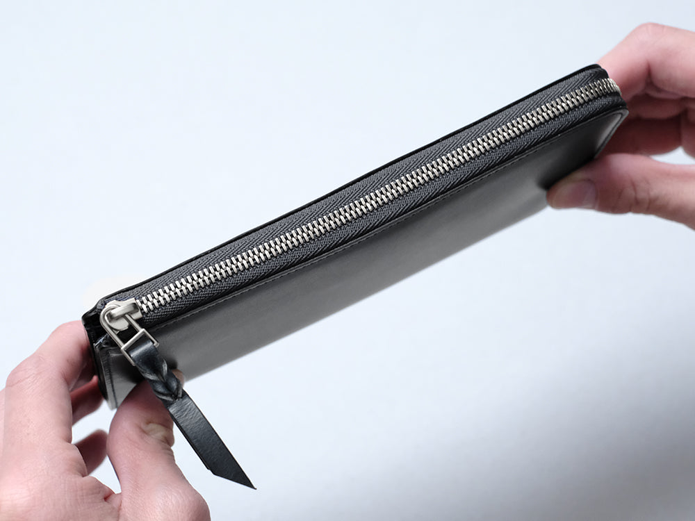 L字シルバーファスナー長財布 “Cram long” – munekawa