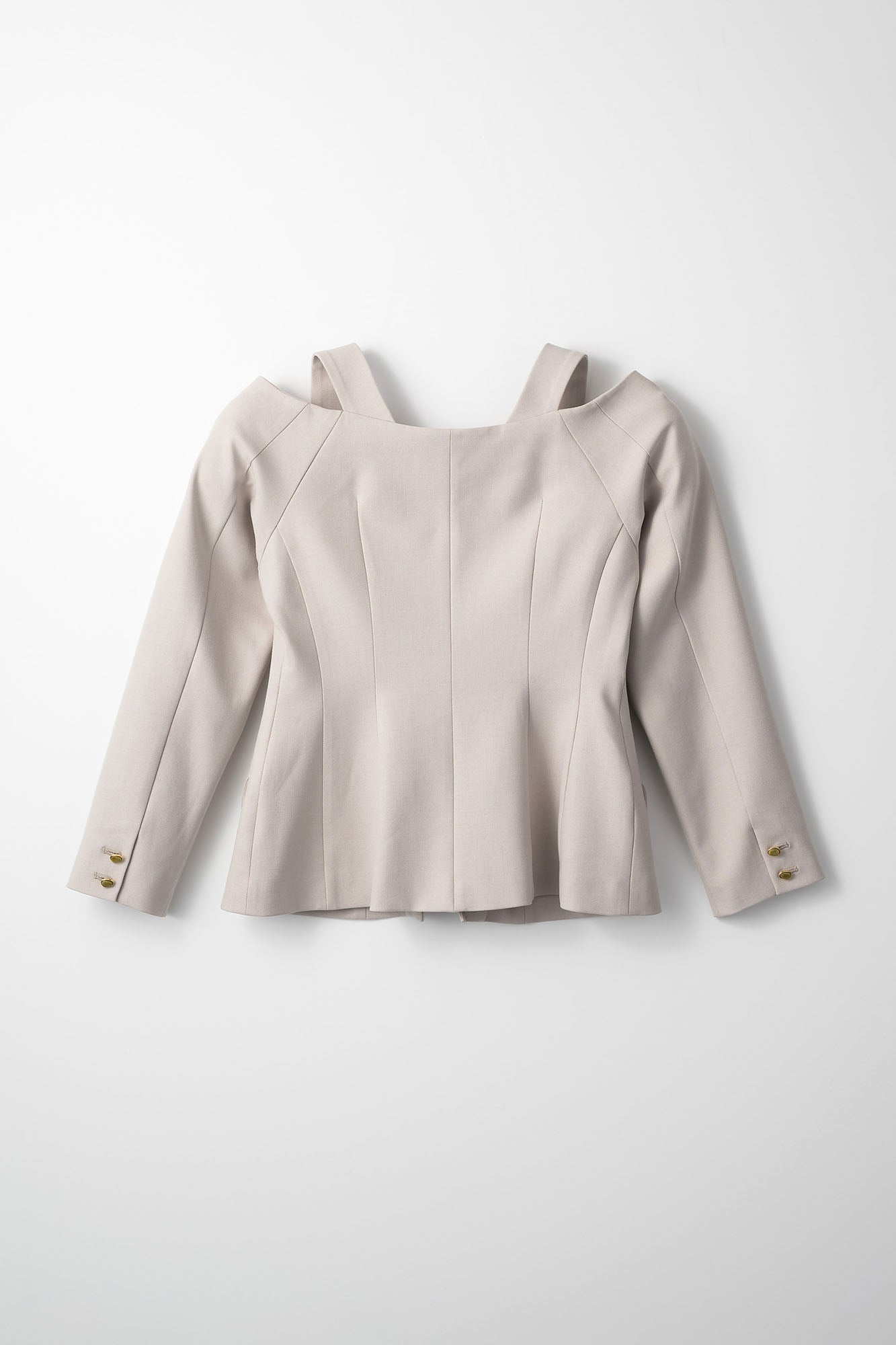 Melt off shoulder jacket (Ivory)