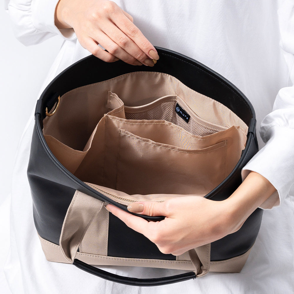 PU(サボテン由来) ショルダーベルト付き トートバッグ – MURA-ムラ