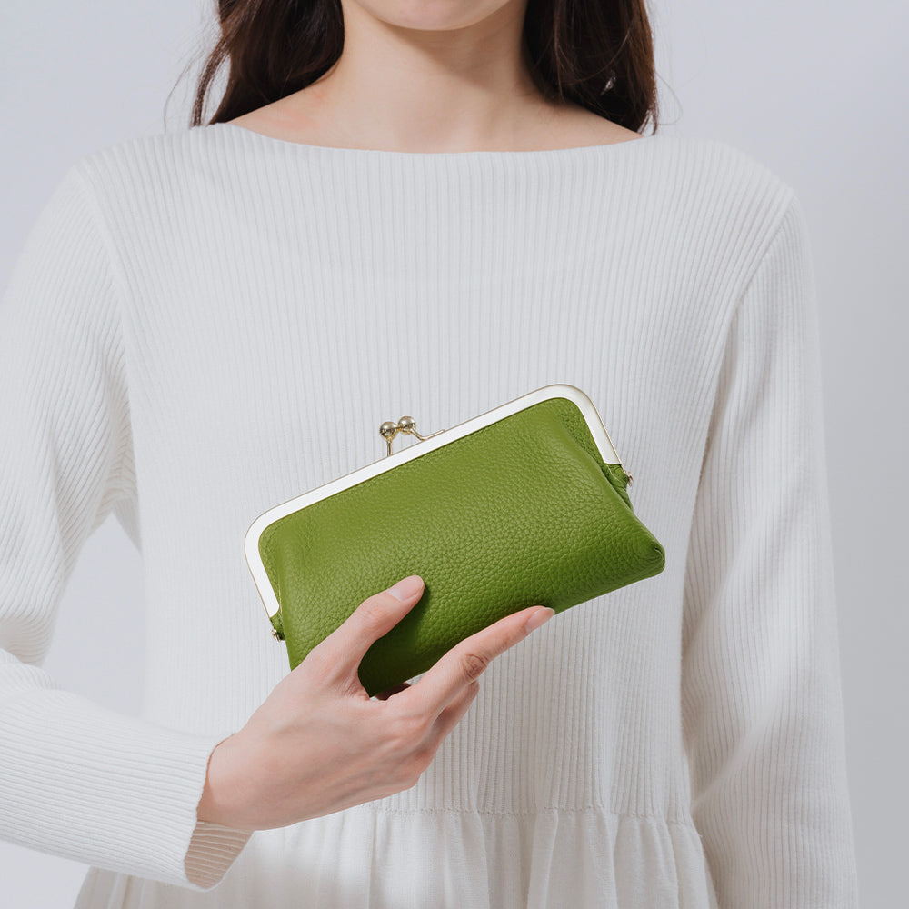 ソフトシュリンク エコレザー がま口 長財布 – MURA-ムラ