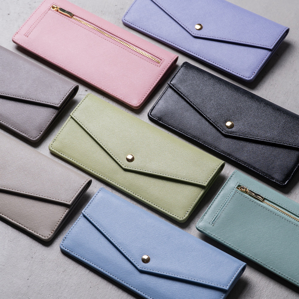 MURA 財布 レディース 長財布 薄型 本革 サフィアーノ スキミング防止