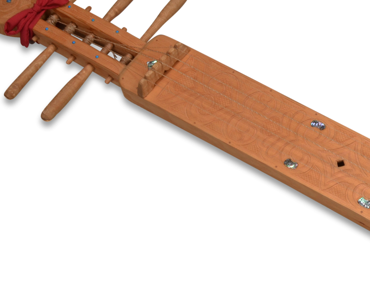 アイヌ 楽器 弦楽器 トンコリ トンコリ工房イノンノ製 三味線弦 美品