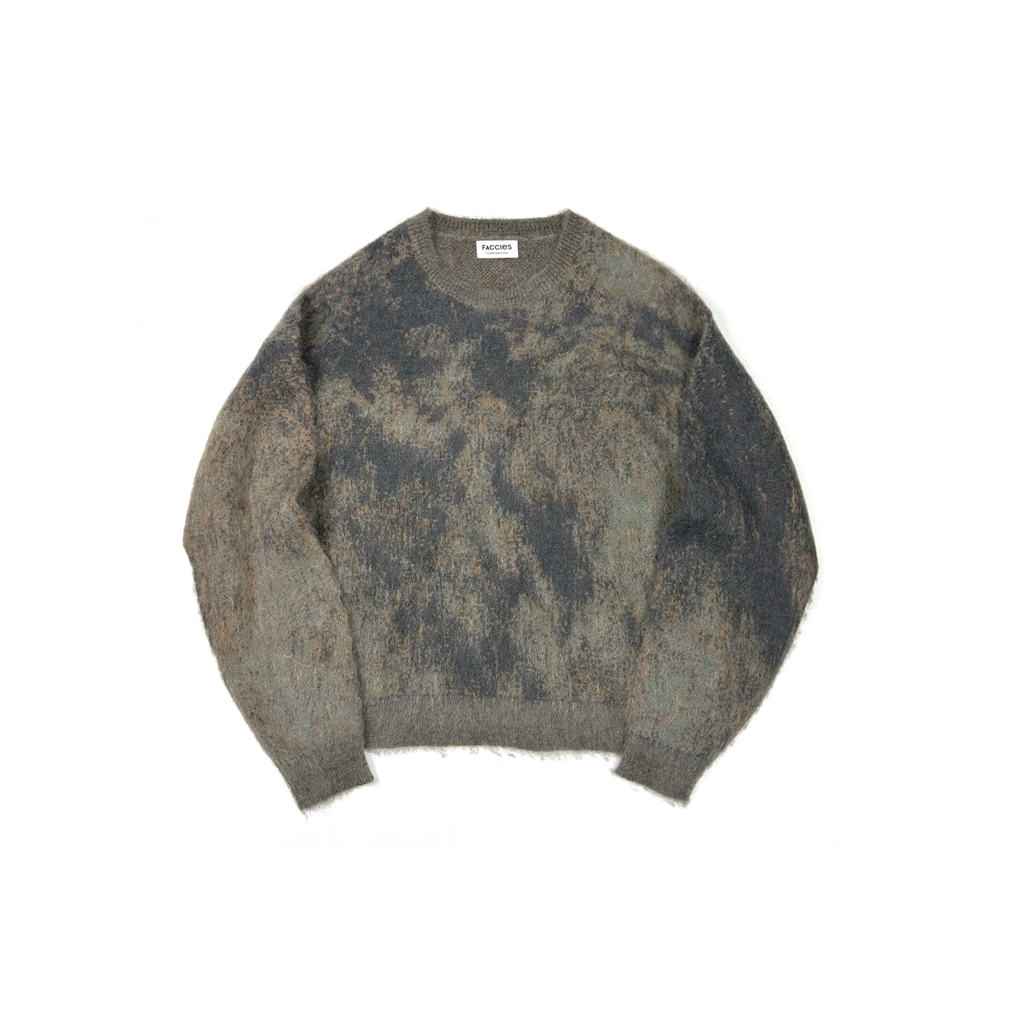 FACCIES - RUSTY JACQUARD MOHAIR KNIT PO(BROWN) ファッチーズ