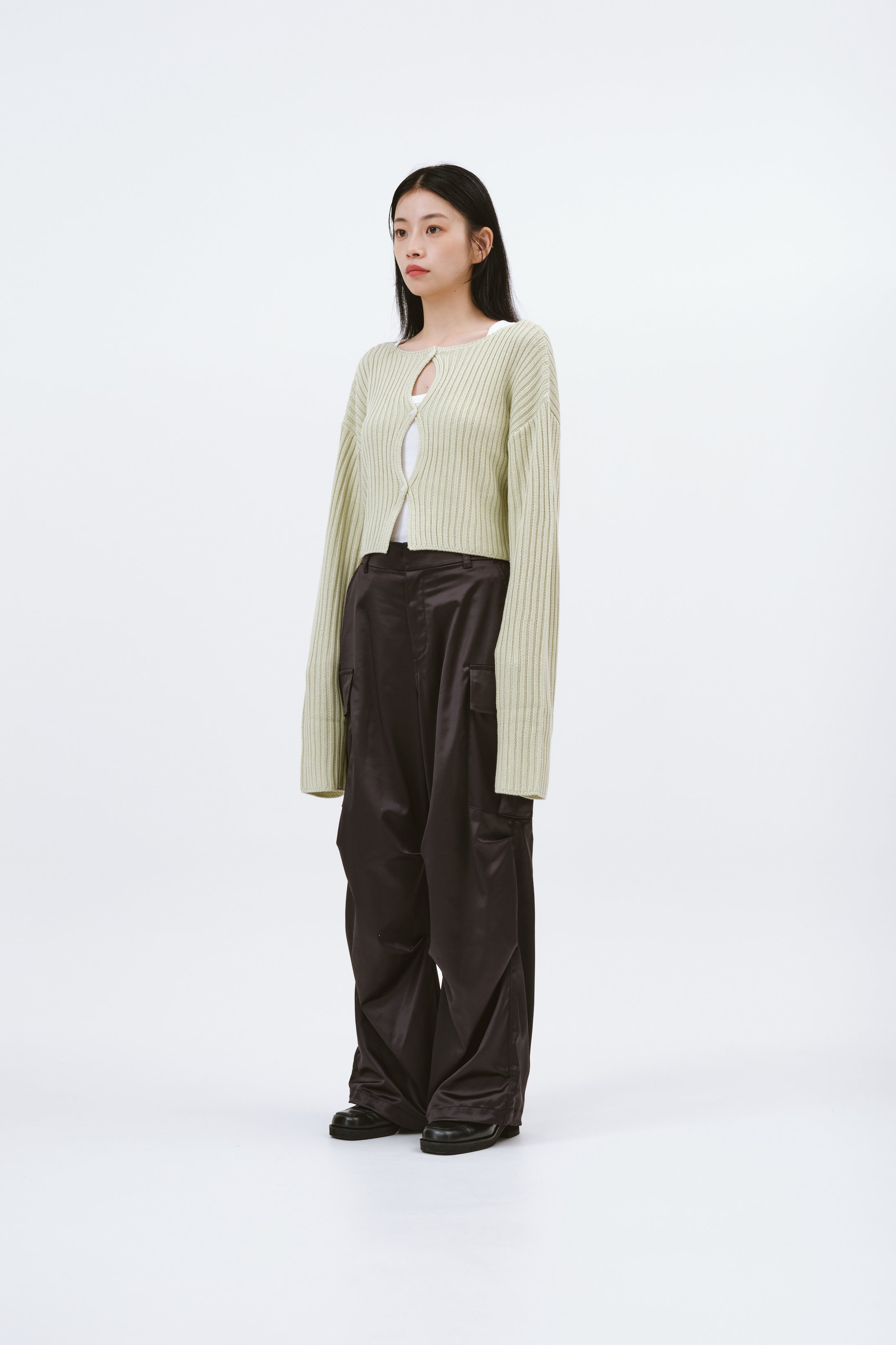 2WAY SHORT KNIT/GREEN – MYNE