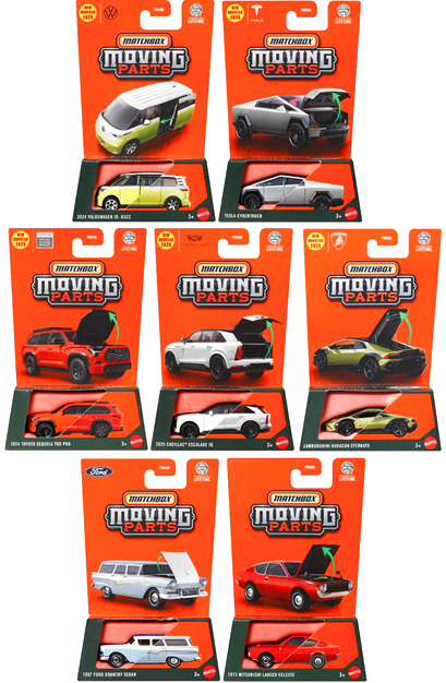 マッチボックス ムービングパーツ アソート 8台セット（国内流通版