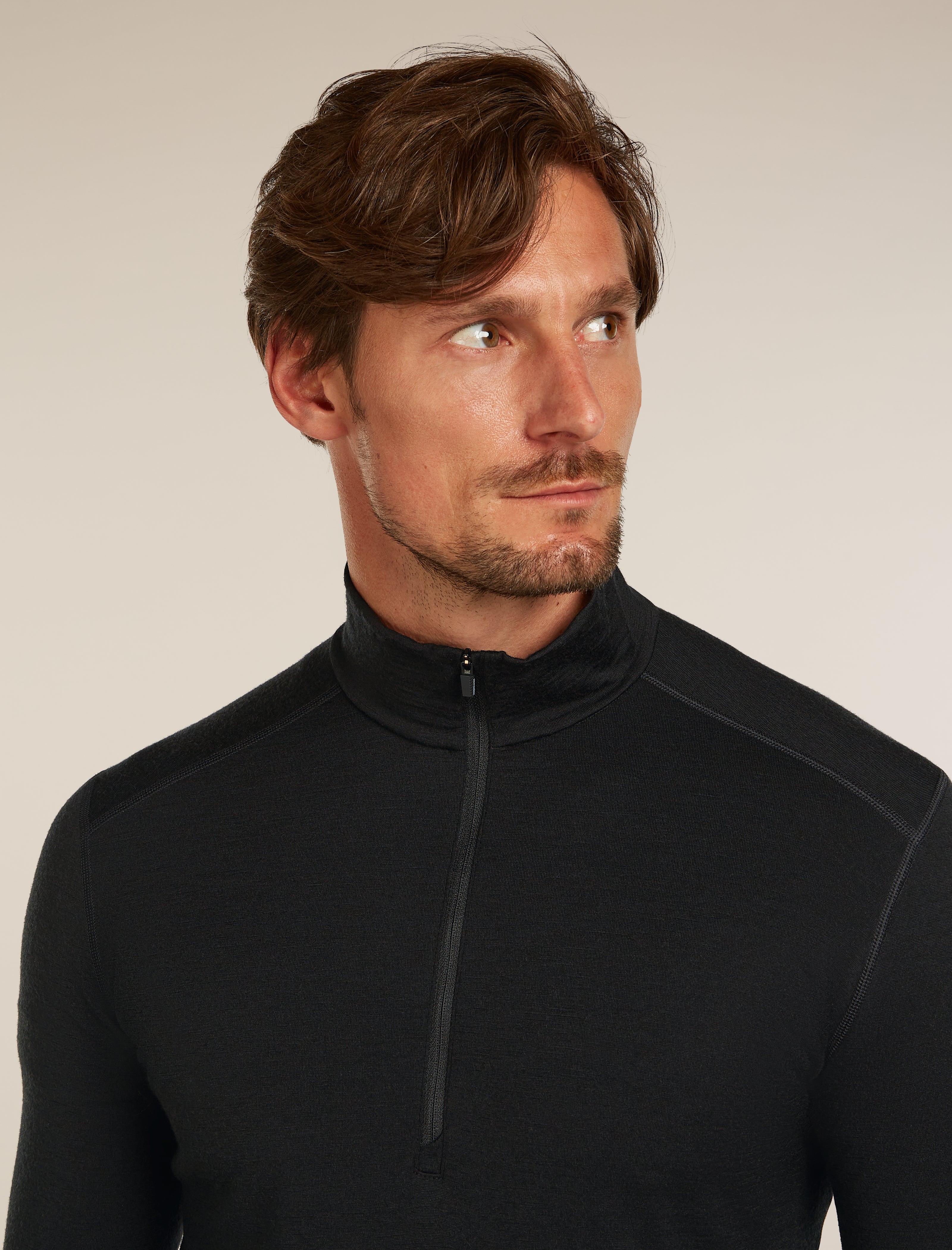 Men's Merino 200 Oasis Long Sleeve Half Zip Thermal Top| icebreaker