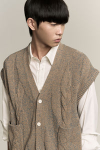 MARINA SLEEVELESS VEST ASH BLUE (NAMESAKE EXCLUSIVE)