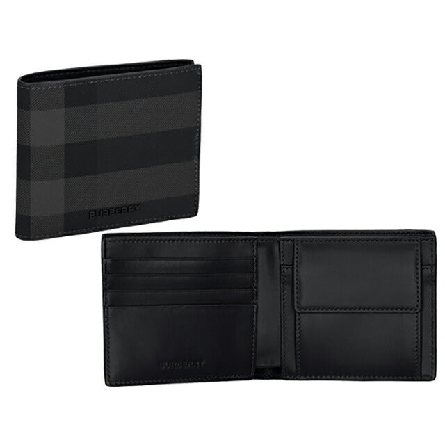 バ−バリ− 二つ折り財布 メンズ ブランド BURBERRY チェック 8100529