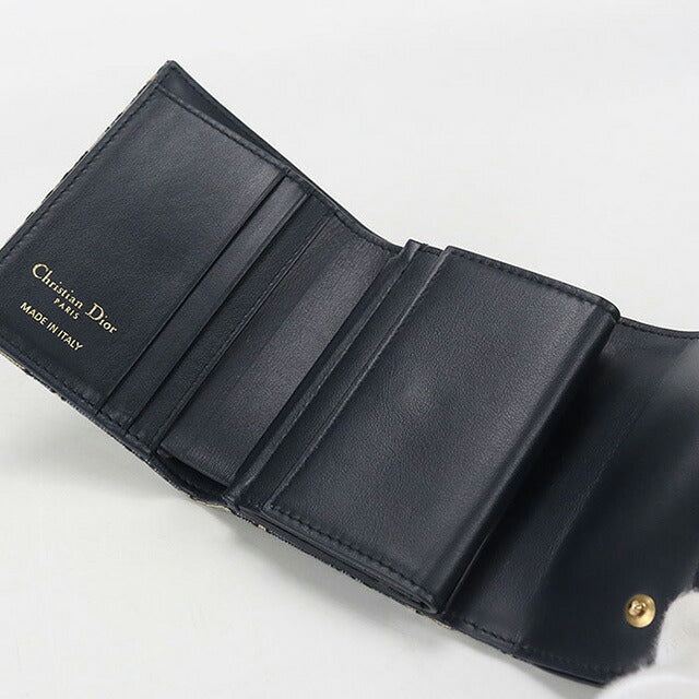 中古 ディオール 三つ折り財布 レディース ブランド Dior サドル