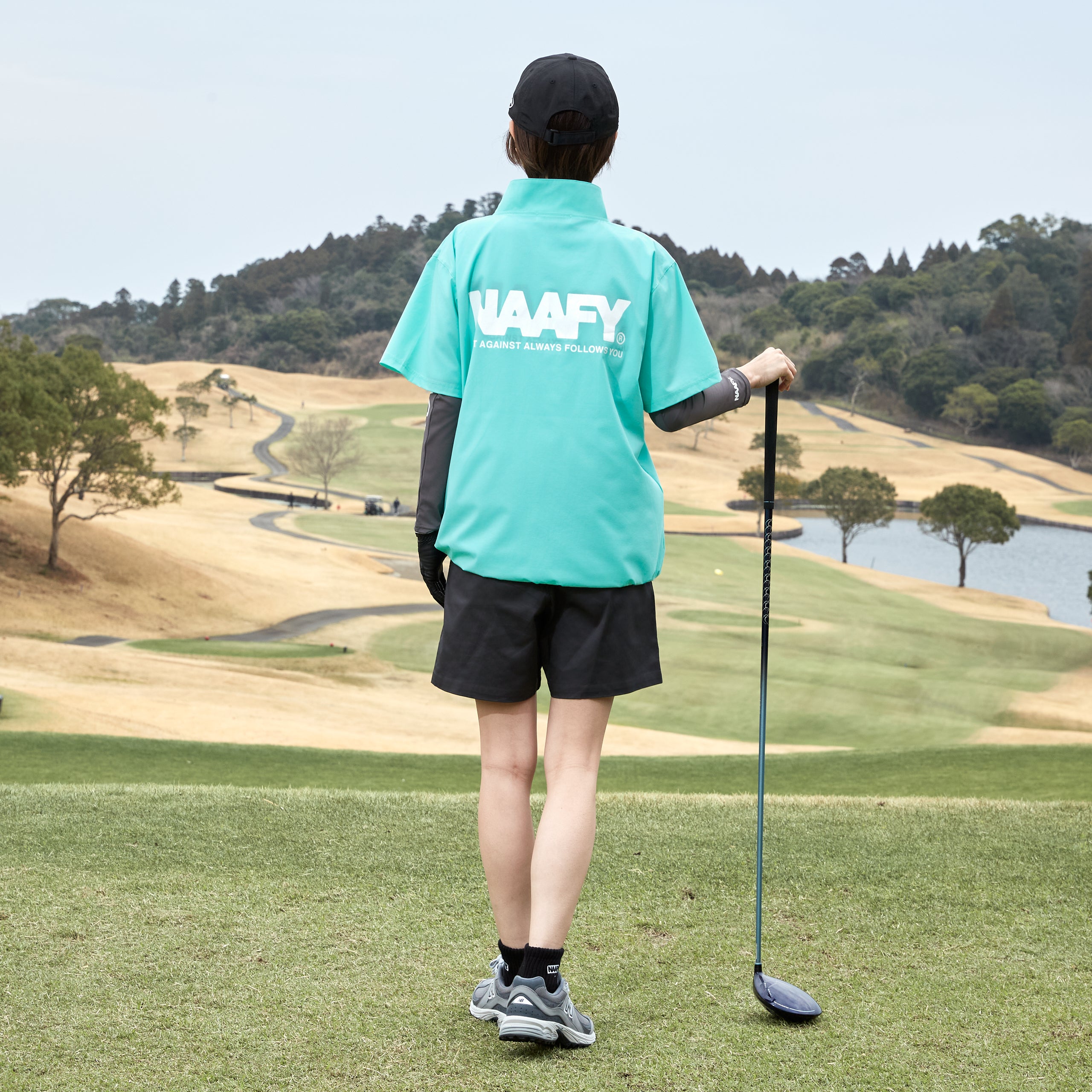 ハーフジップ半袖ピステ ミントグリーン - NAAFY公式ストア