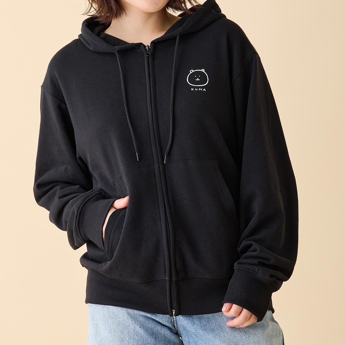 ナガノキャラクターズ ZIPパーカー TONSOKUN ブラック | ナガノ