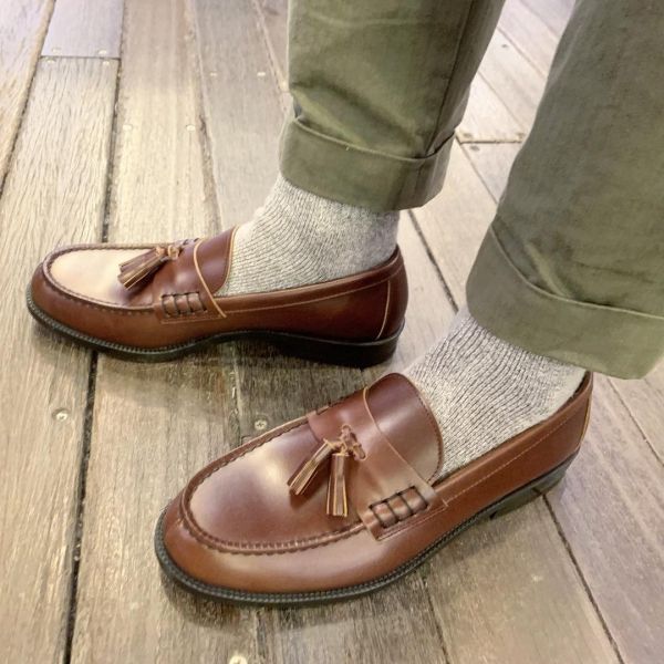 HARUTA × SEILIN / キルトタッセル2WAYローファー ブラウン | NARO