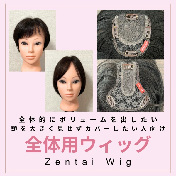 オーダーメイドウィッグ価格表｜分け目・全体・つむじ・医療用等のお
