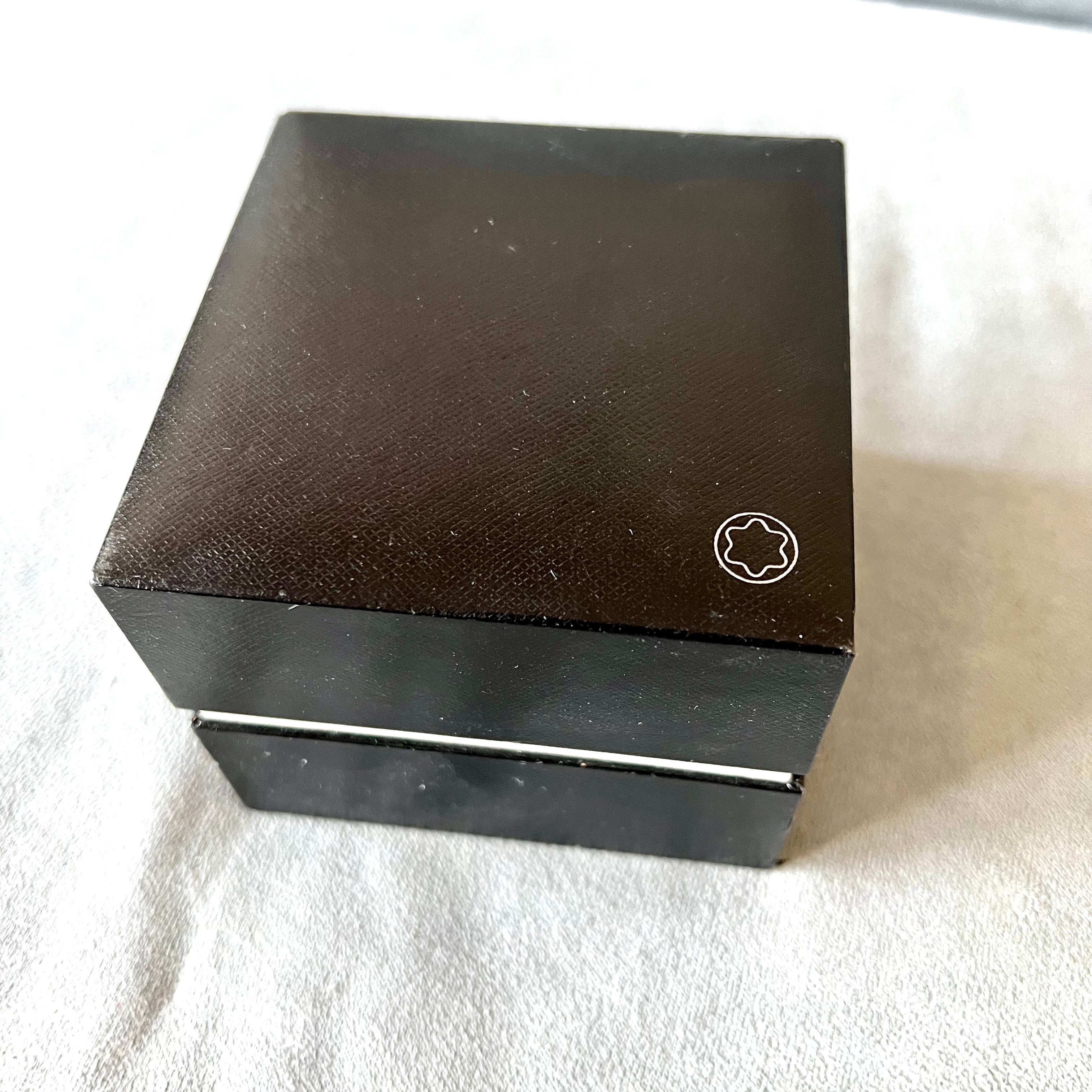 MONTBLANC Black Jewelry Box 3.75x3.75x3.10 inches | NATILUXIA