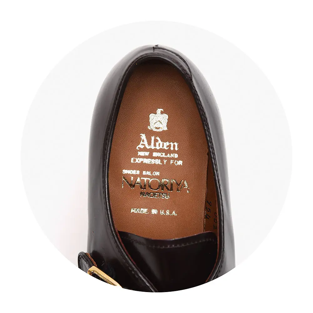 オールデン 954 NATORIYA モンクストラップ コードバン バーガンディー