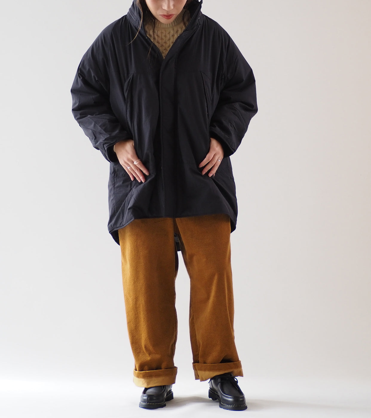 WILD THINGS ウィメンズ モンスターパーカー , Black – Navyblue