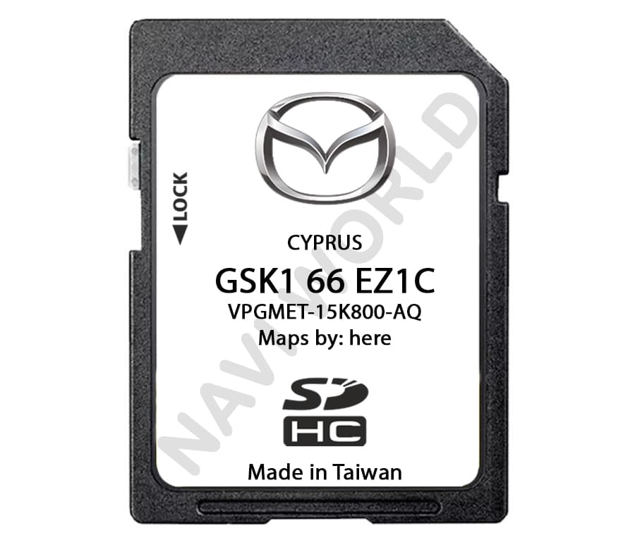 Mazda Cyprus GSK166EZ1C Sat Nav SD card 2024 - Navi World