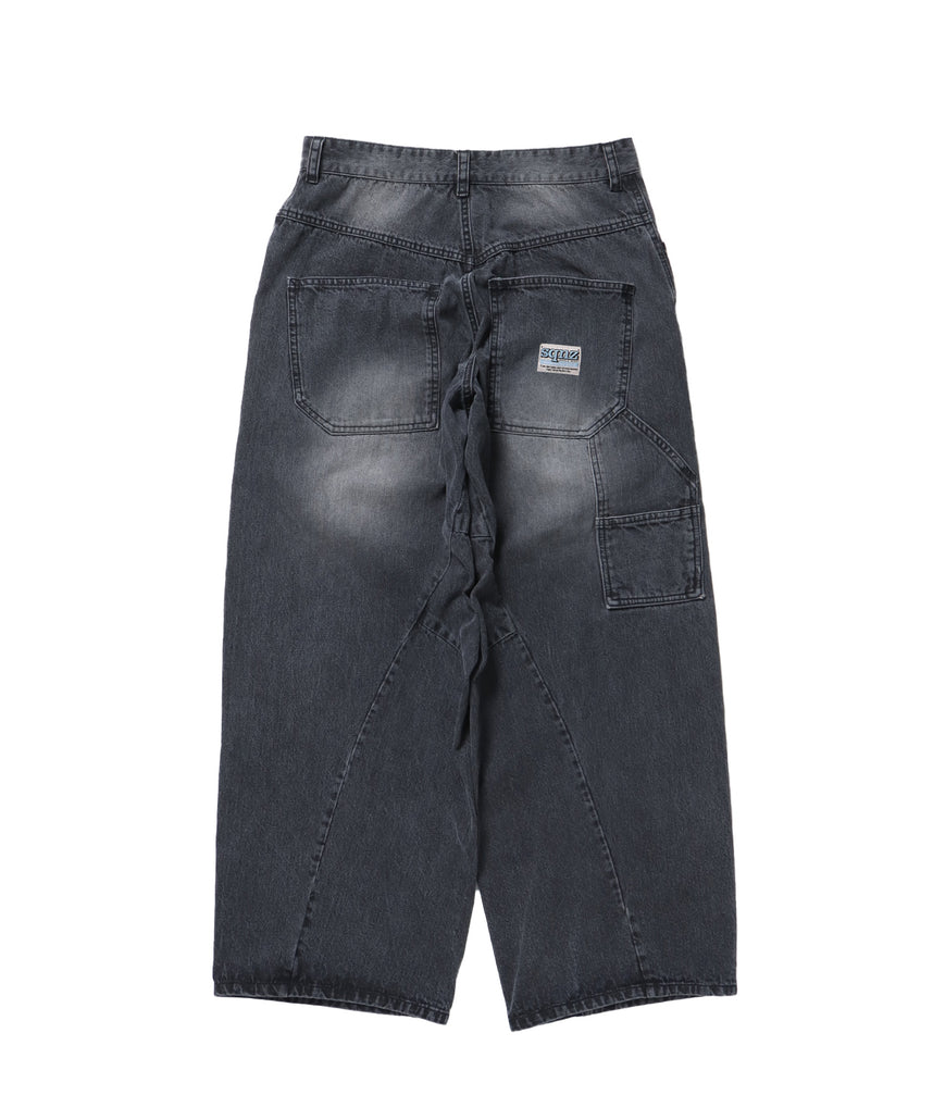 SEQUENZ（シークエンズ）】sqnz washed curve denim pants / カーブ