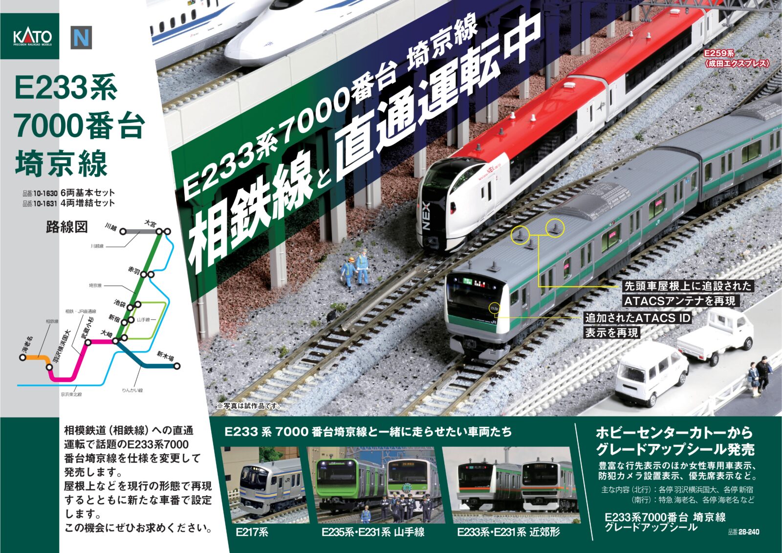 E233系7000番台 埼京線 6両増結セット 品番：10-2110 鉄道模型 KATO