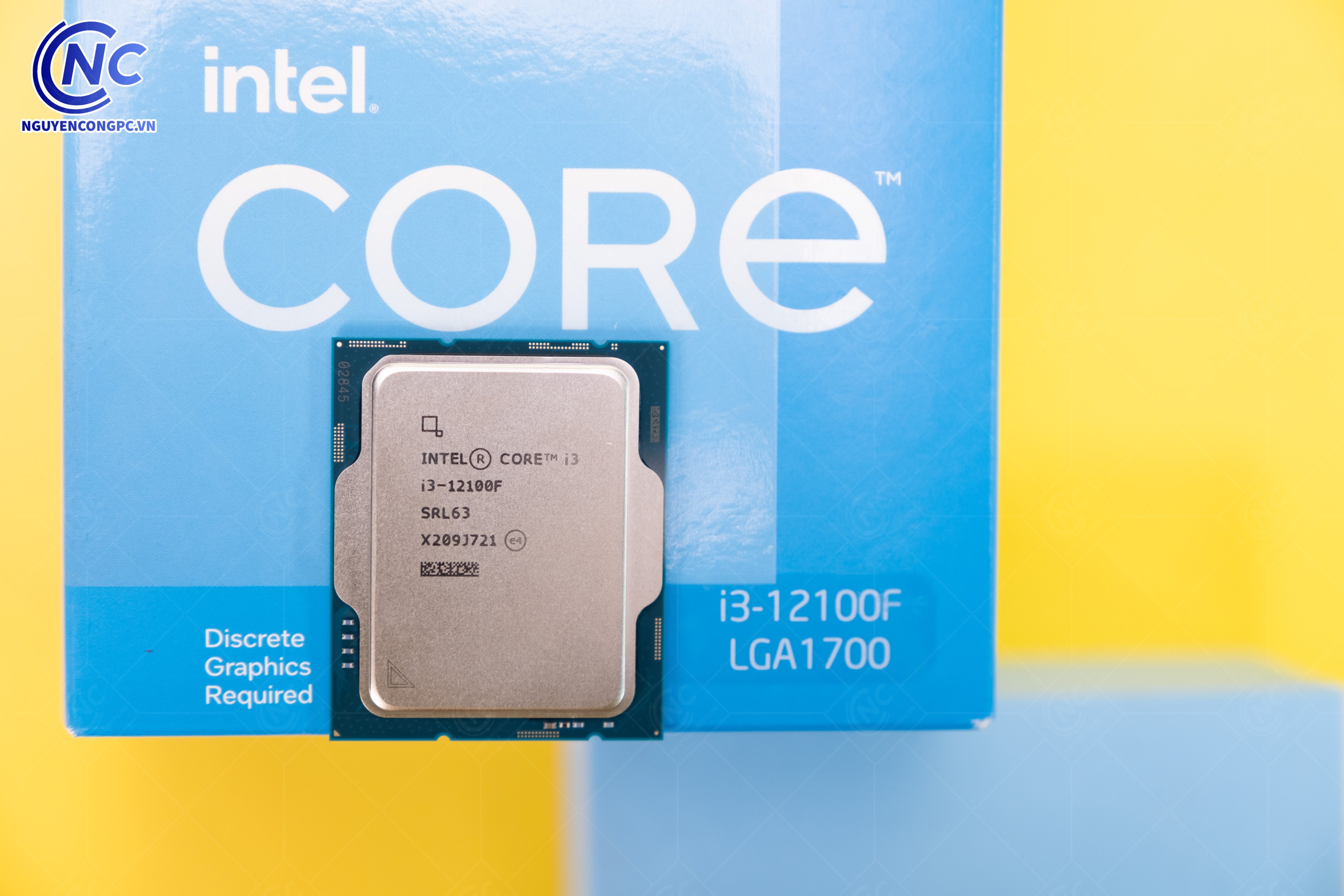 CPU Intel Core i3 12100F ✓ 4 nhân, 8 luồng ✓ Mạnh mẽ, ổn định