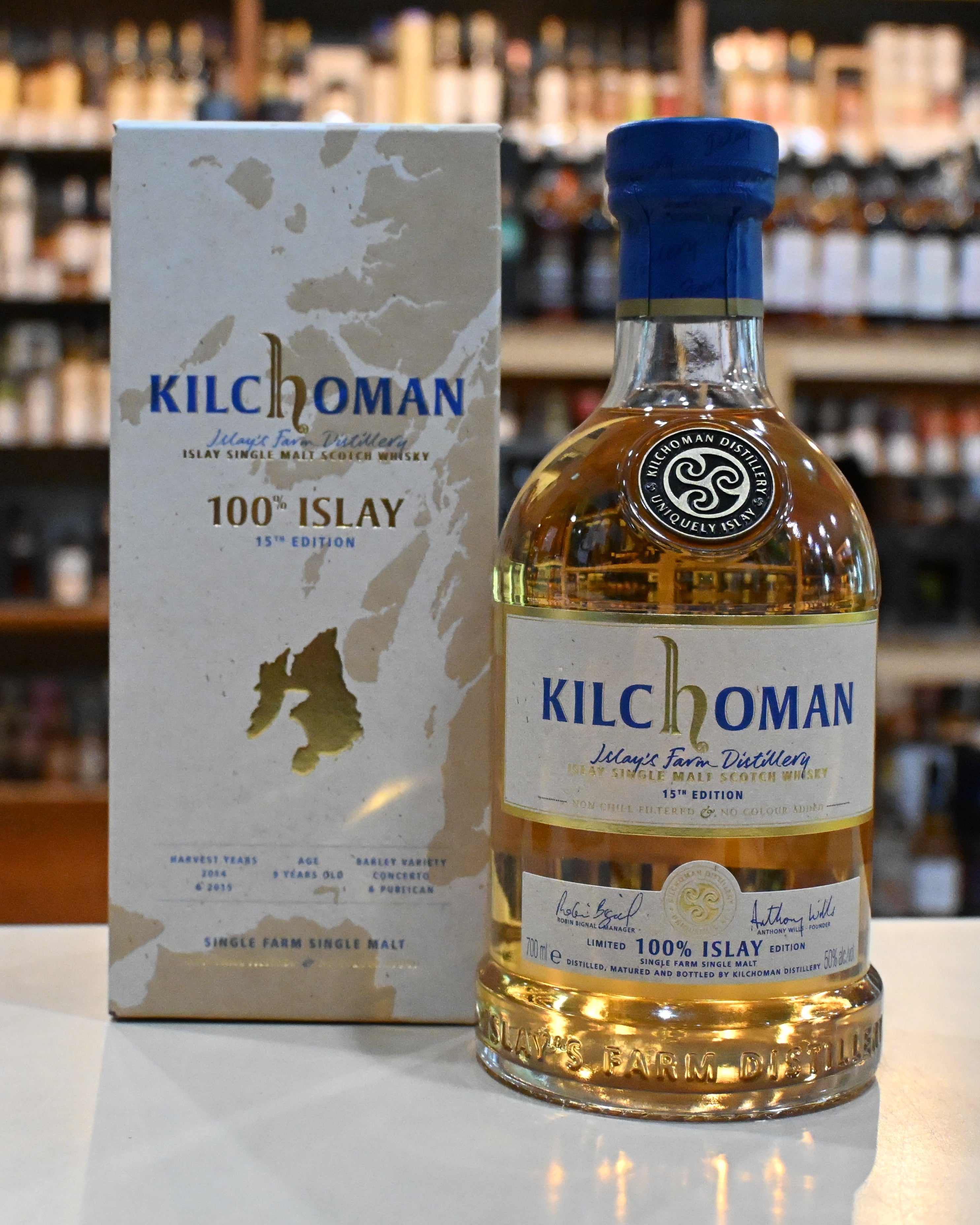 キルホーマン100％アイラ 15thリリース KILCHOMAN 100% ISLAY 15TH