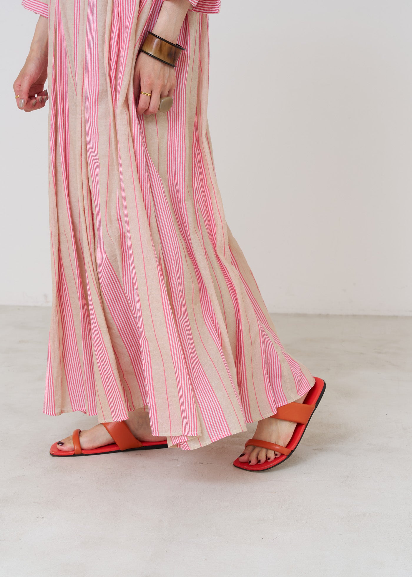 Cotton Voile Stripe Panel Dress | Pasand by ne Quittez pas