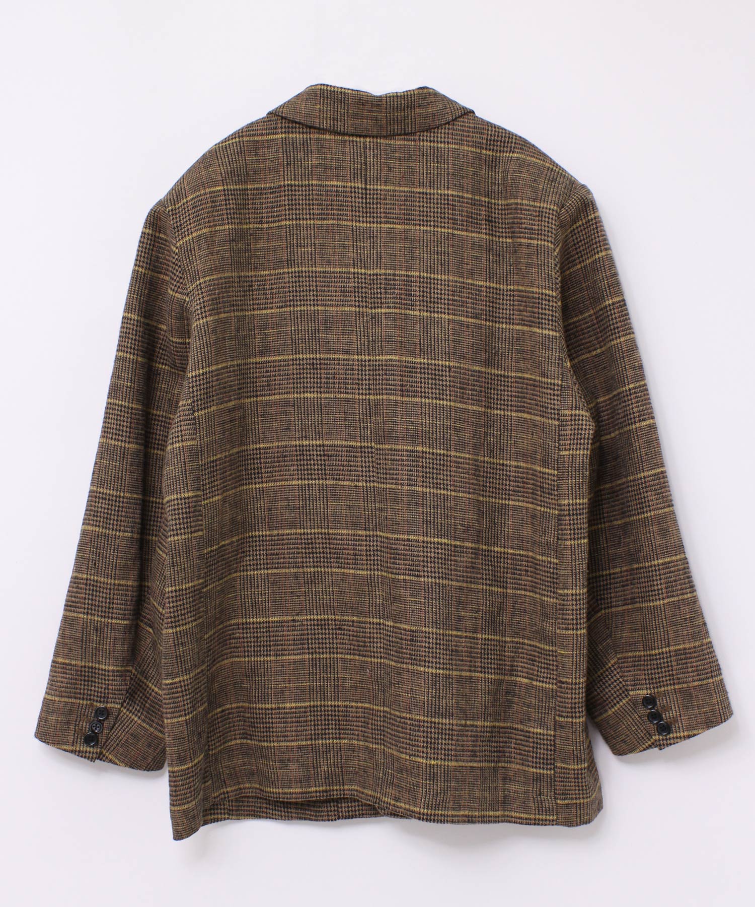 J2027 [N EXCLUSIVE]ヘリンボーンリネンテーラードジャケット(M グレン