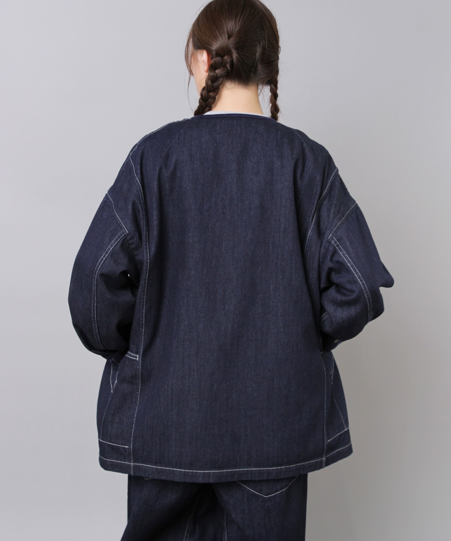 J2158 ボアライナー付きアトリエジャケット(F チャコール): アウター