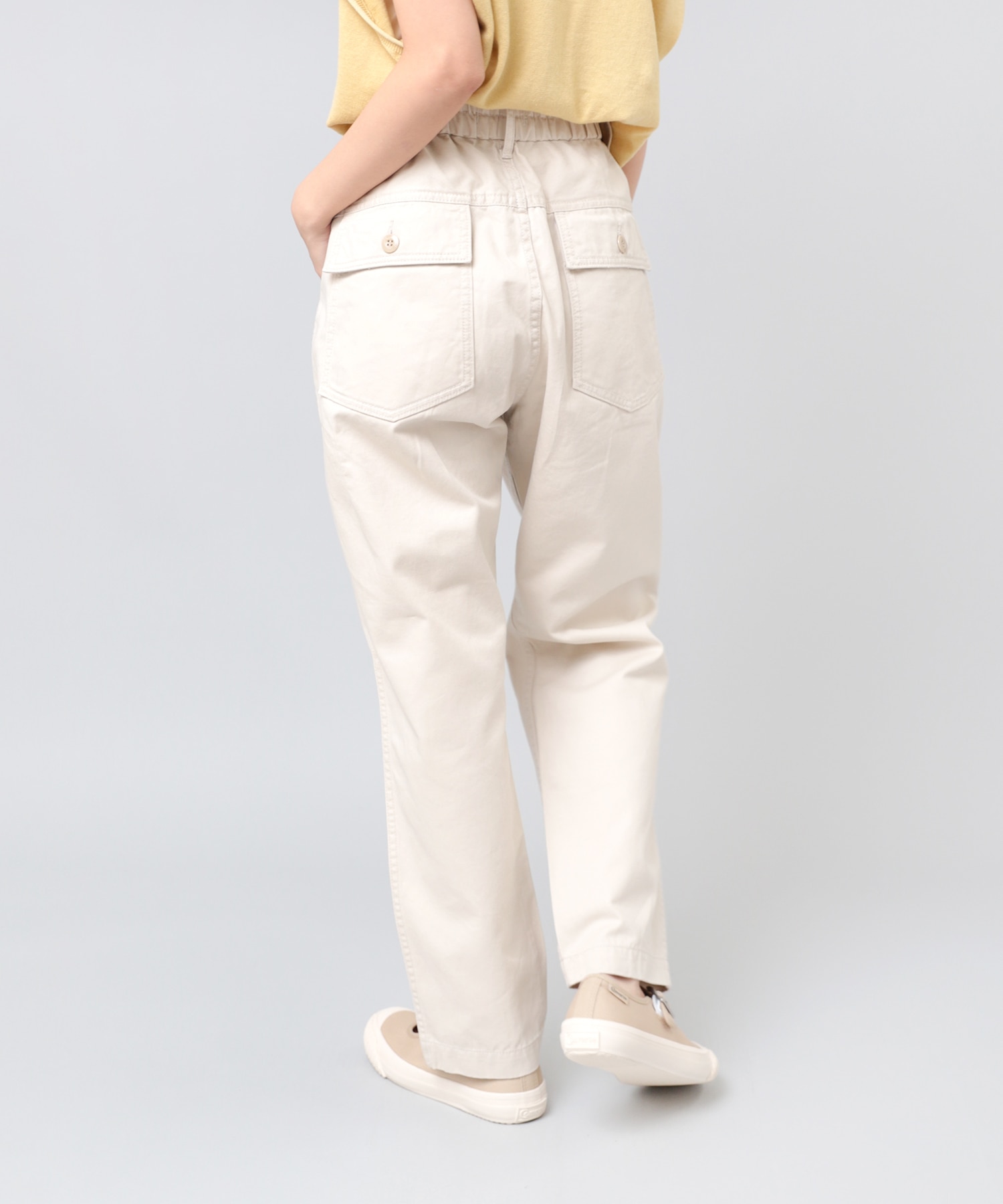 R4080 パン屋さんのペグトップパンツ(M シャンパン): パンツ - RNA