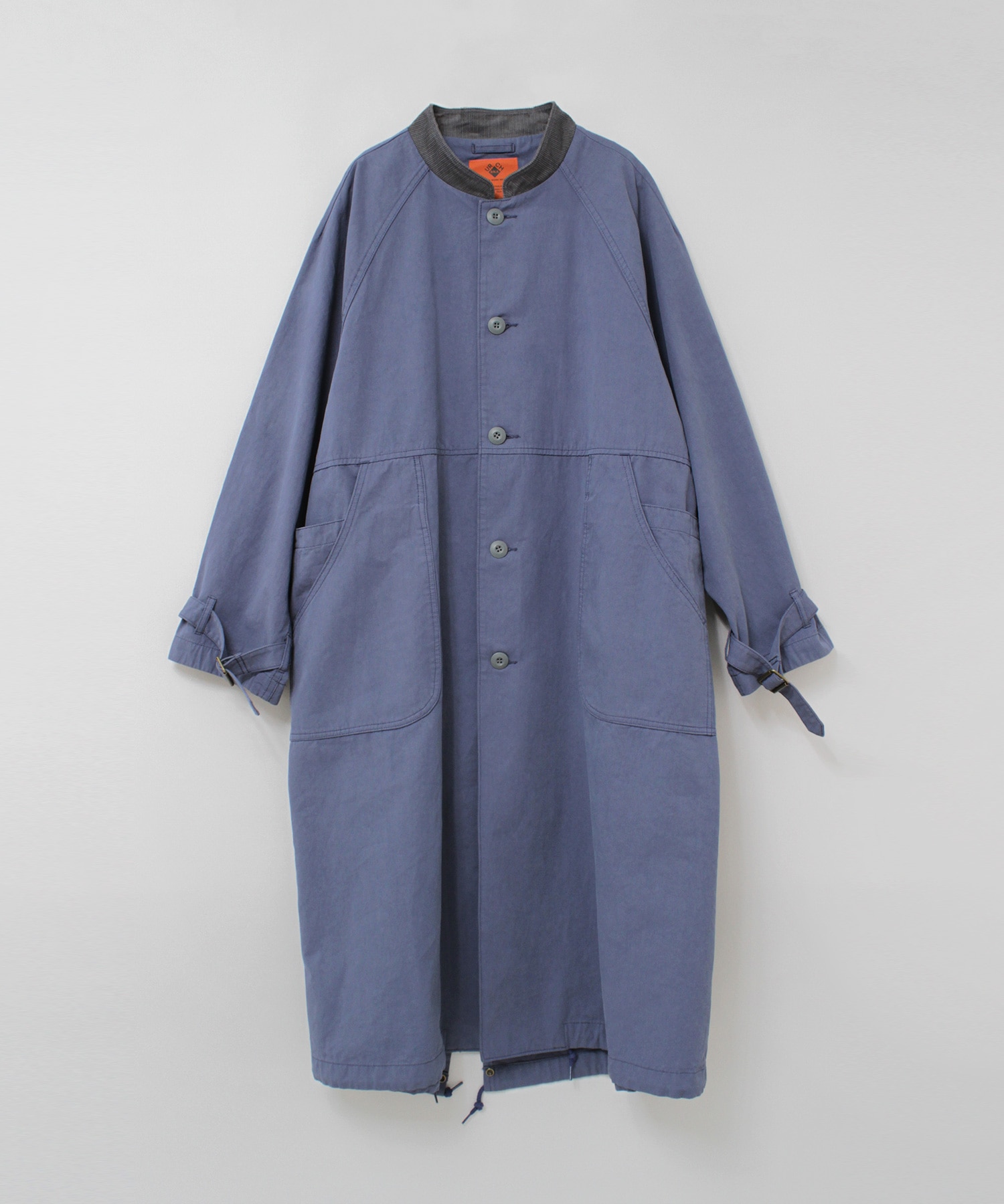 C0785 ちょい立ち襟のアーミーコート(F バイキングブルー): アウター