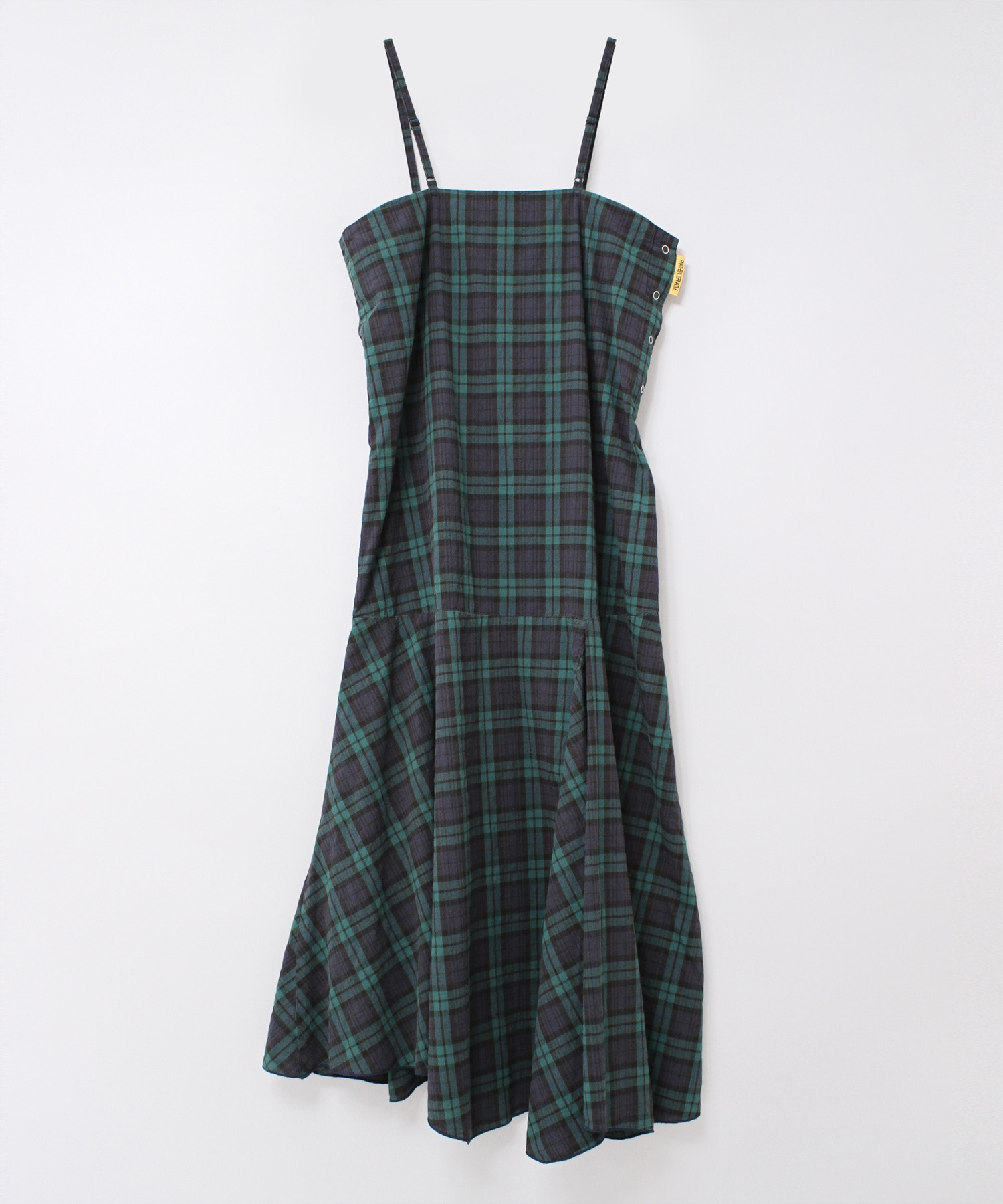 D1632 サーキュラーチェックワンピース(M ネイビー): ワンピース - RNA