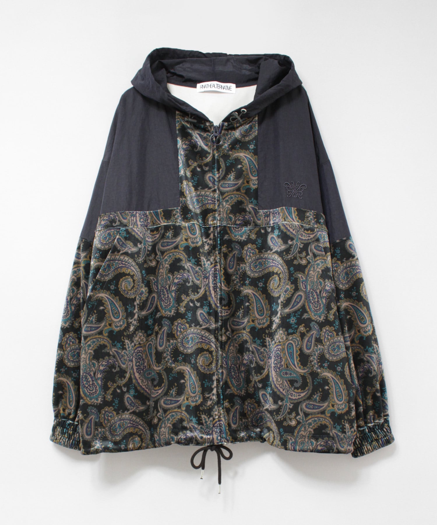 J2091 ペイズリー柄ベロアアノラック(M ネイビー): アウター - RNA