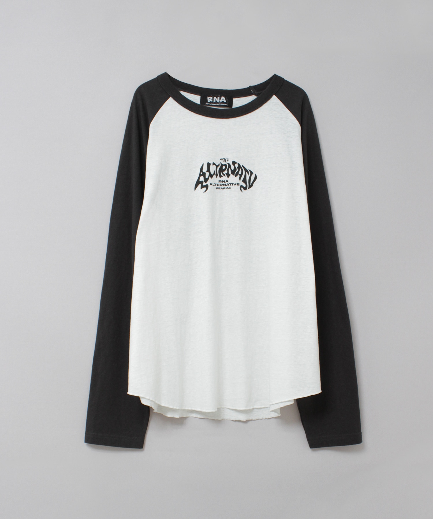 M2638 FLAME GHOSTラグランロンT(M ホワイト/スミクロ): トップス