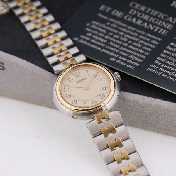 HERMES - 仕上済 - ヴィンテージ エルメス プロフィール クォーツ 中古