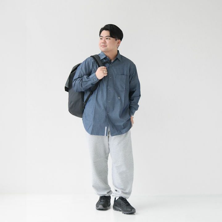 nanamica(ナナミカ) レギュラーカラー シャンブレーシャツ(SUGF359)の