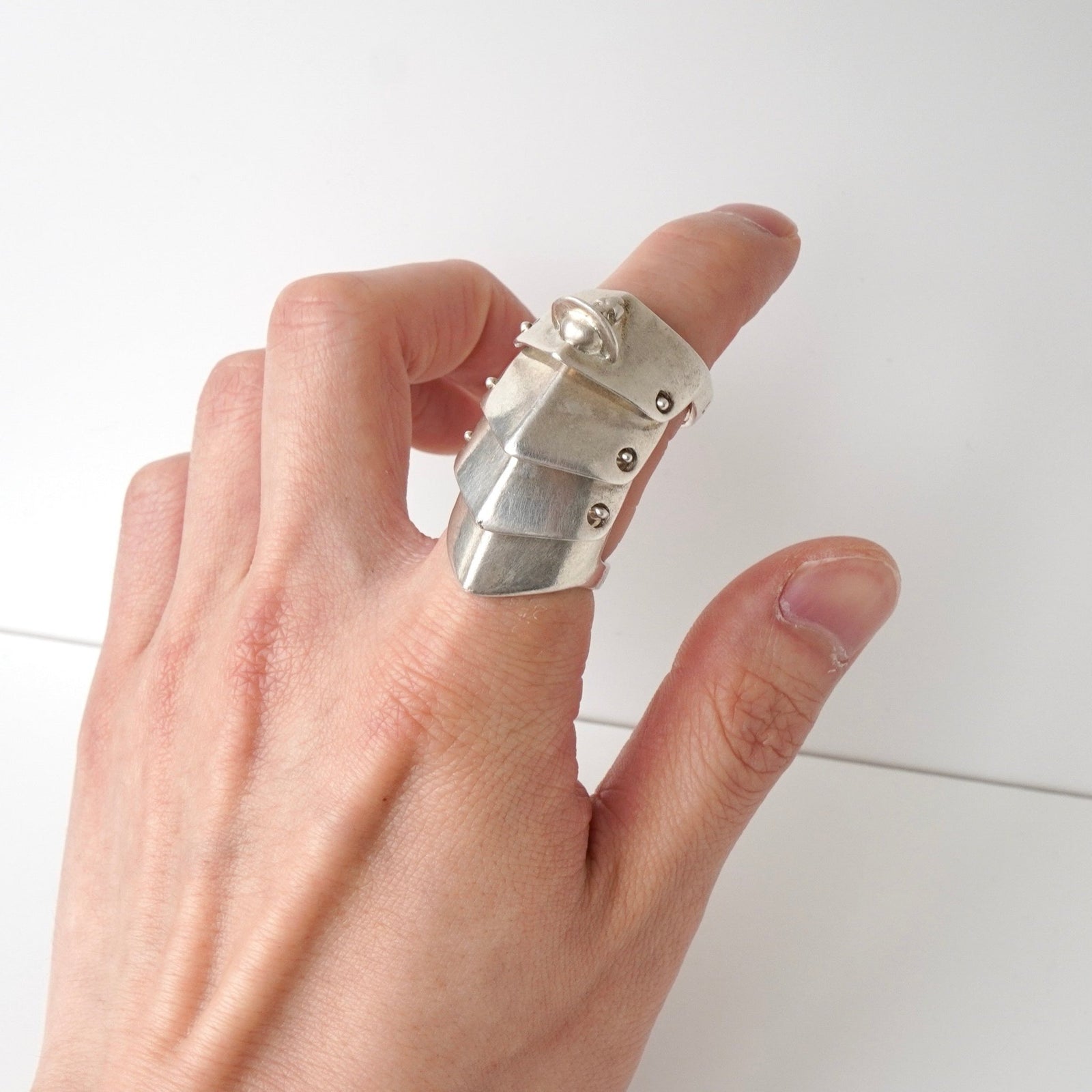 ⚠️ 変形難アリ ヴィヴィアン初期アーマーリング Lサイズ イタリア製