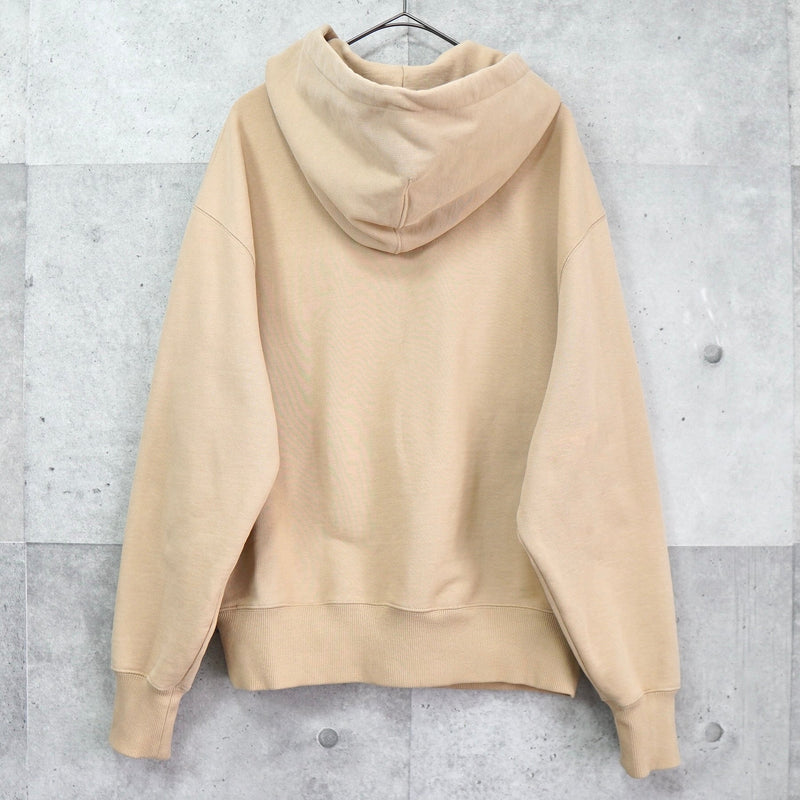 アミパリ アミ パリス ハートロゴ 刺繍 パーカー ベージュ | ブランド