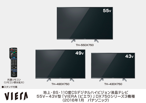 4K対応 ビエラ DX750シリーズ 3機種を発売 | 個人向け商品 | 製品