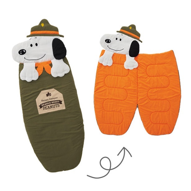スヌーピーと「LOGOS(ロゴス)」コラボの本格シュラフも！行楽気分を