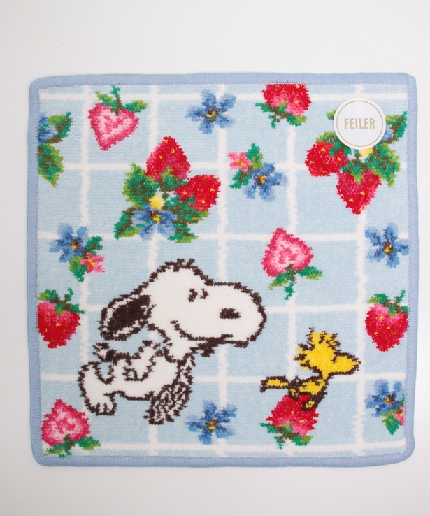 スヌーピーとイチゴ柄がかわいい「フェイラー」コレクションが神戸