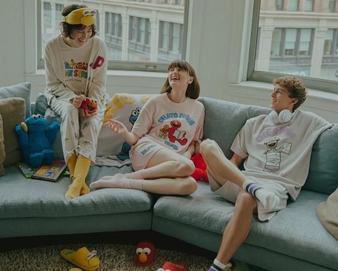 セサミストリートとジェラピケのコラボ第3弾が登場！「ROOMIES」を