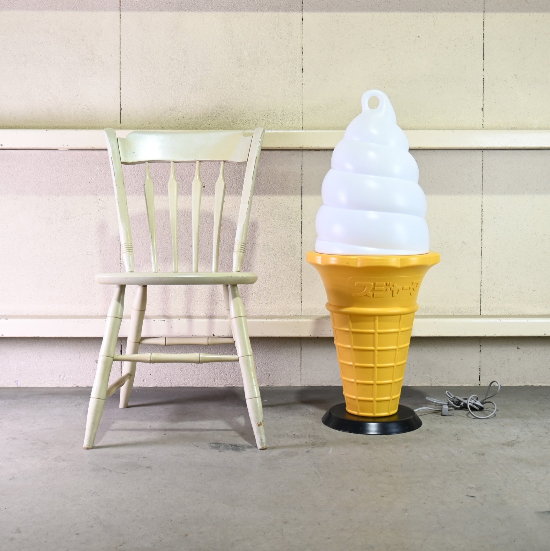 Sujahta Soft Ice Cream Sign Light Lantern Festival Display / 業務