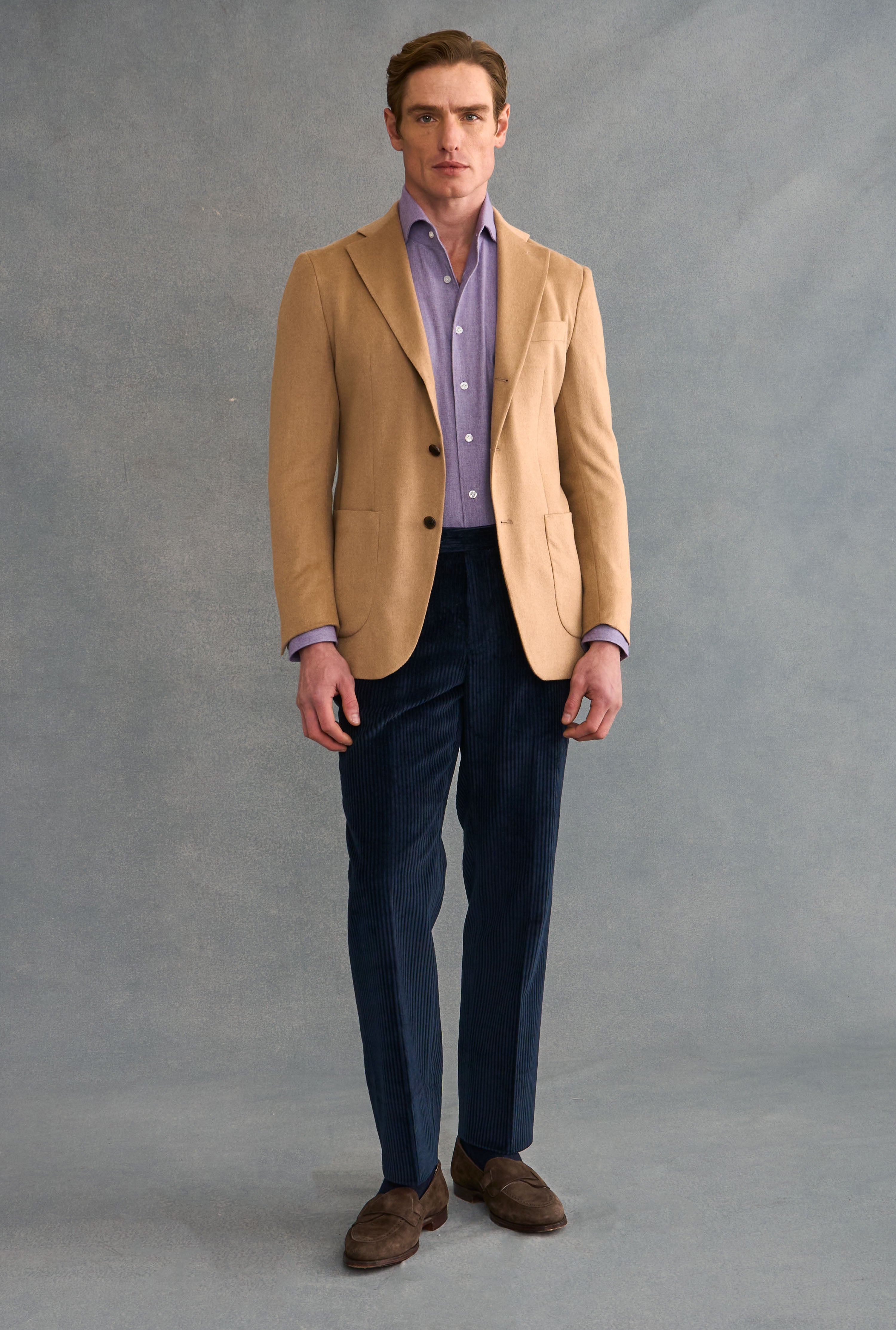 Fawn Single Breasted Camel Hair Jacket – New and Lingwood