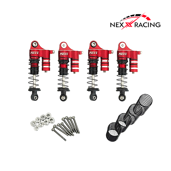 NX-616 Nexx Racing 37mm Reservoir Shocks (4pcs) for Redcat Ascent