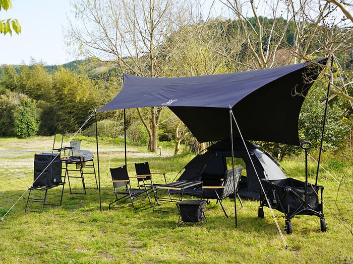 DODヘーキサタープの特徴！TC素材で張り方アレンジ自在 | ノマドキャンプ