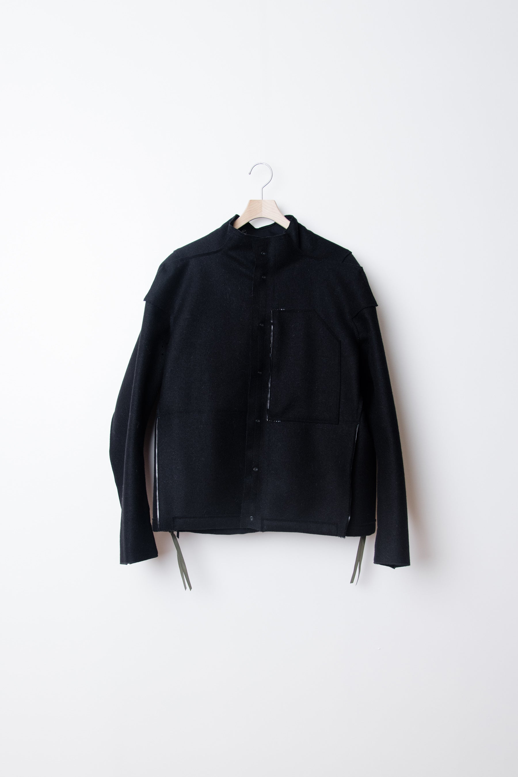 J70-BU Burel Wool Jacket Black – NOMAD