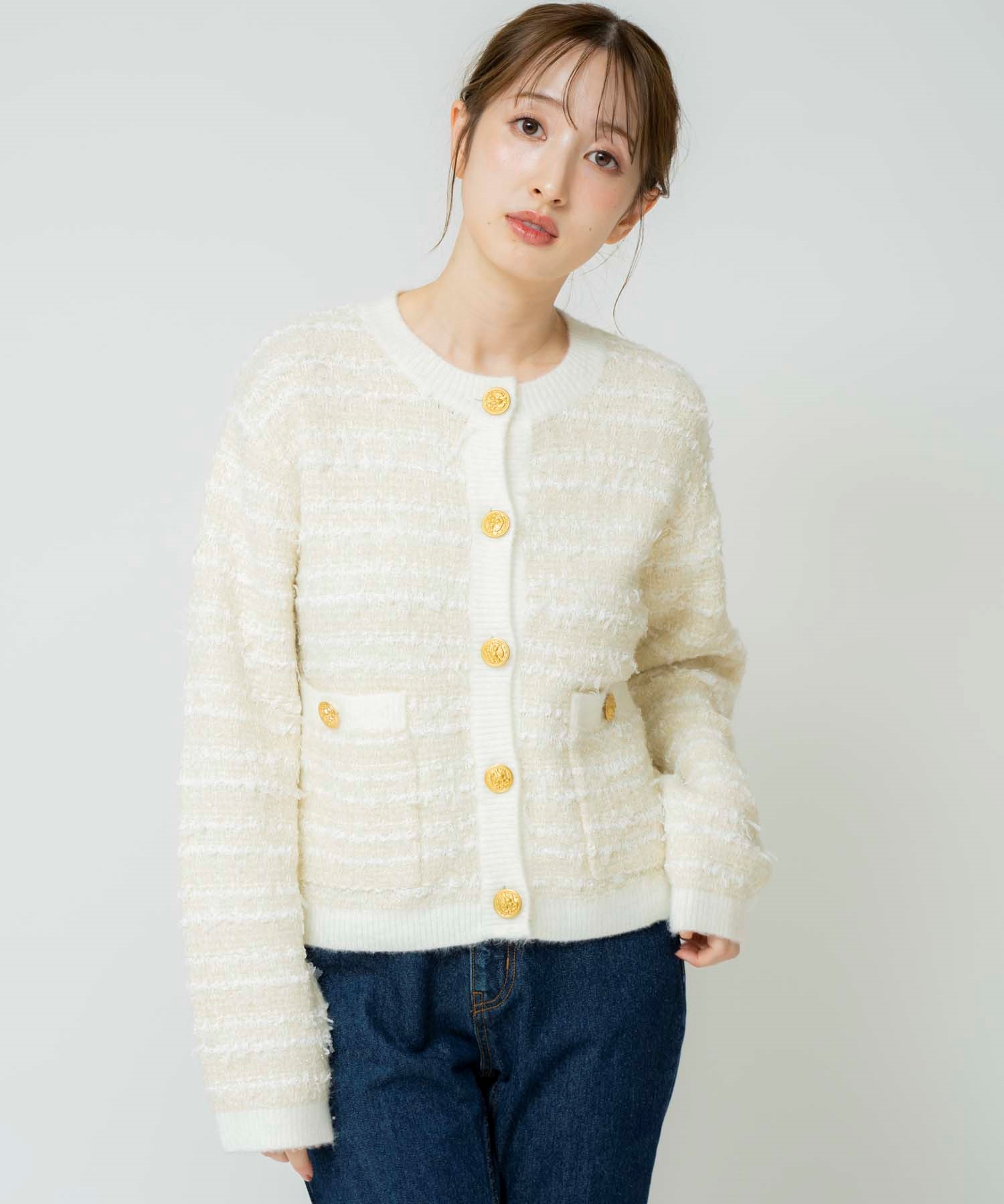 ツイードニットカーデ | カーディガン | NOELA OFFICIAL WEB STORE