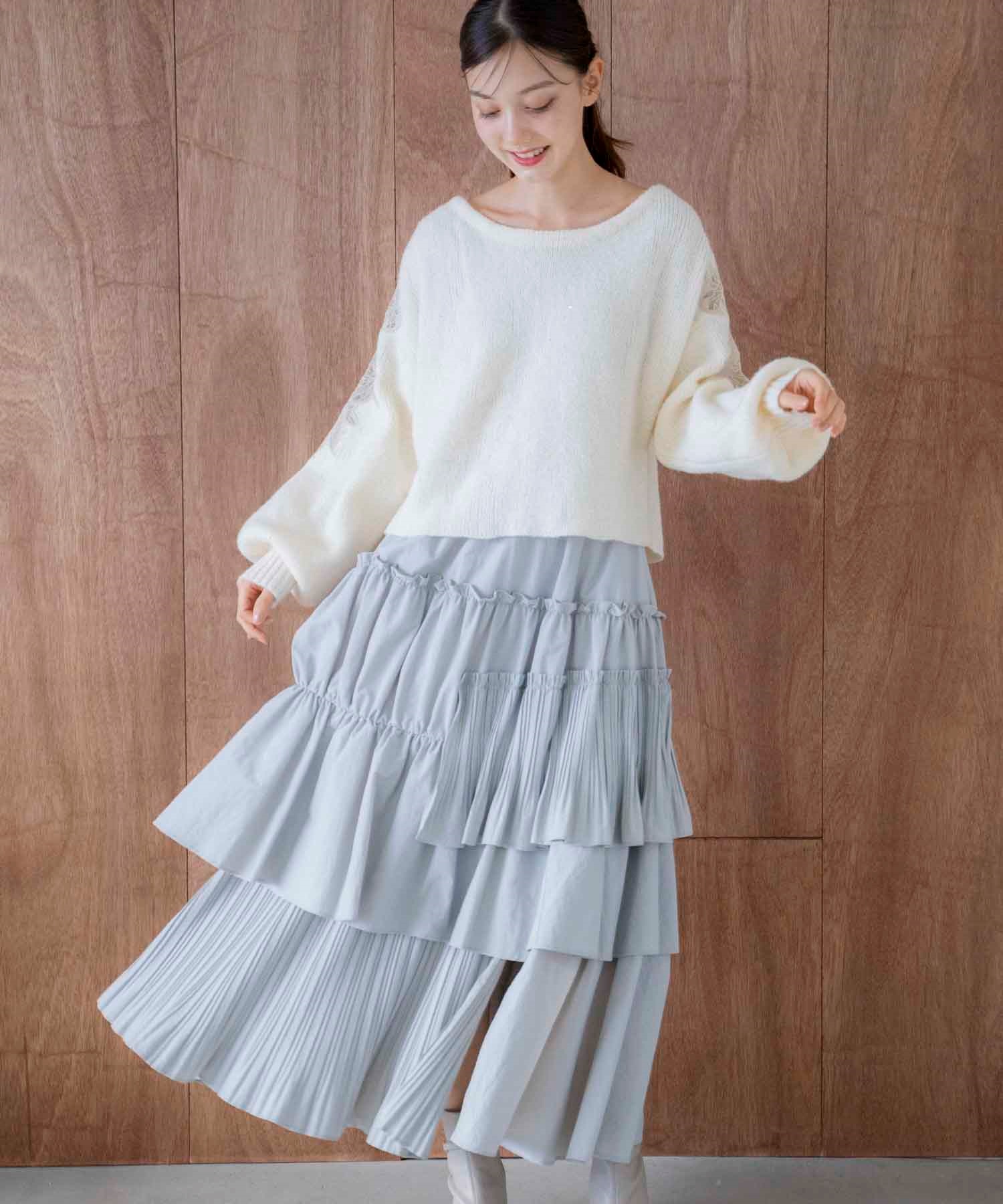 ティアードランダムフリルスカート | フレアスカート | NOELA OFFICIAL