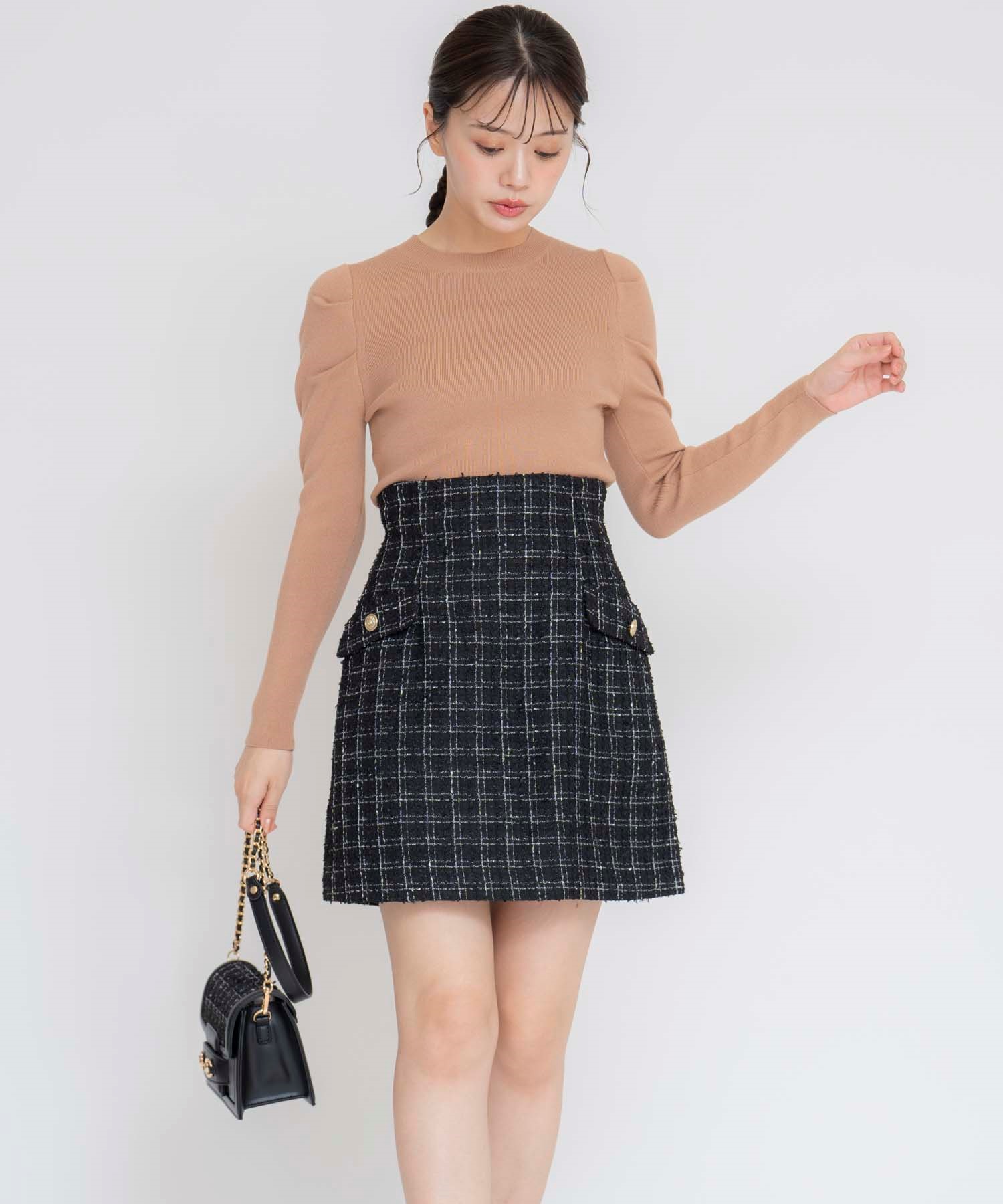 ツイードミニスカート | フレアスカート | NOELA OFFICIAL WEB STORE