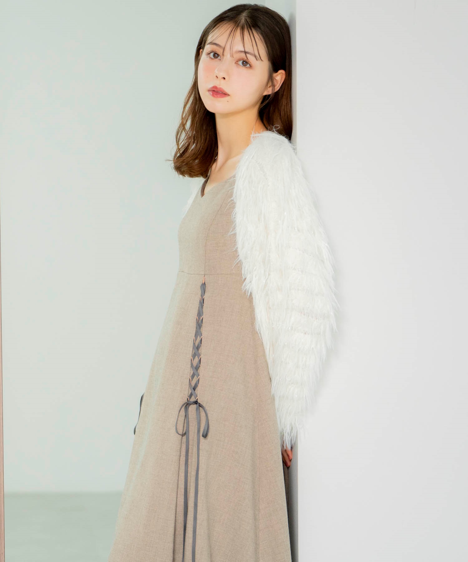 レースアップキャミワンピース | キャミワンピース | NOELA OFFICIAL